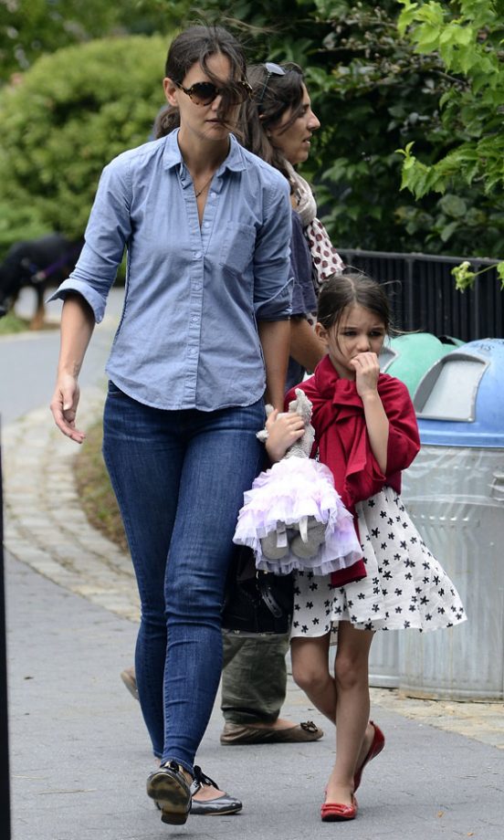 Katie Holmes And Suri Cruise Out In New York, 2012