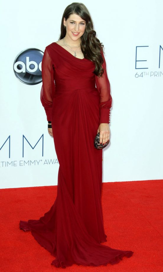 Mayim Bialik At The Emmys 2012