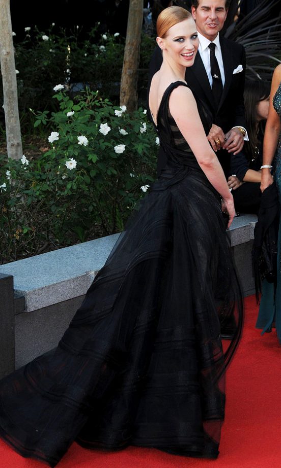 January Jones At The Emmys 2012