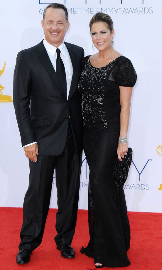 Tom Hanks and Rita Wilson At The Emmys 2012