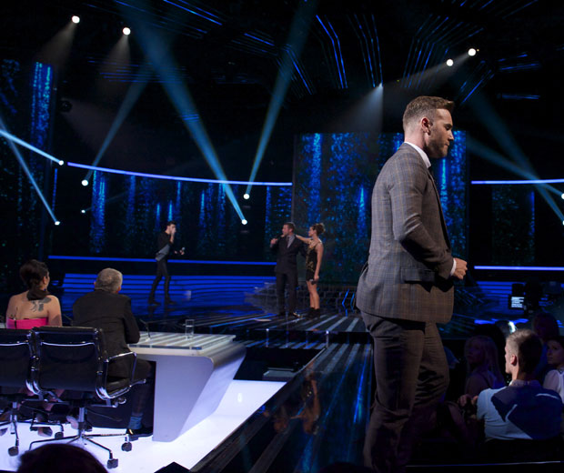 Gary Barlow stormed off The X Factor last night when Carolynne Poole was voted off