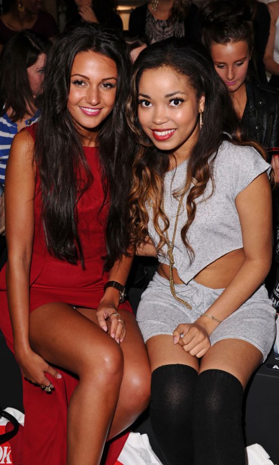 Michelle Keegan and Dionne Bromfield At The LOOK Show AW12