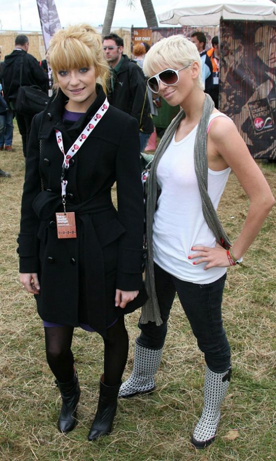 Nicola Roberts And Sarah Harding At V Festival