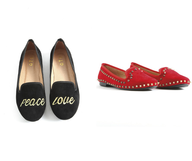 Two new pairs of smoking slippers, £19.99, from Missguided