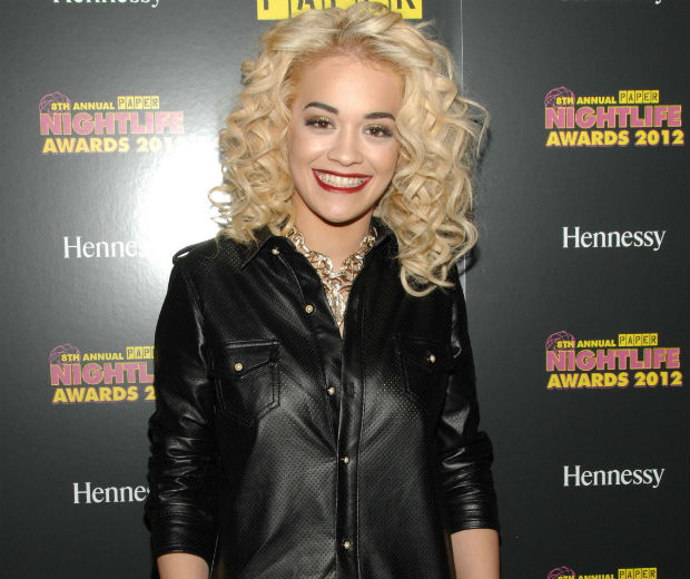 Rita Ora looked happy at the Paper party!