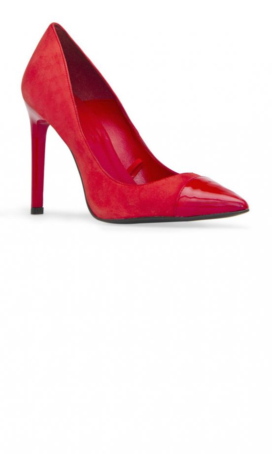Mango Contrast Toe Cap Pump Heels, £69.99