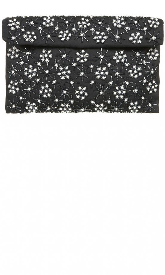 Topshop Beaded Soft Clutch Bag, £26