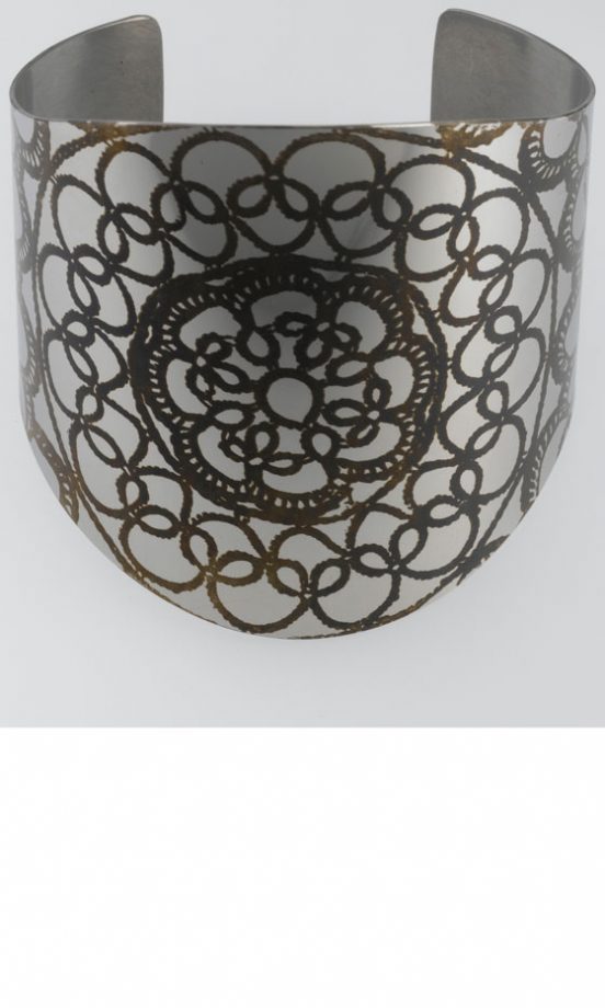 Argos Stainless Steel Large Lace Cuff Bangle, £49.99