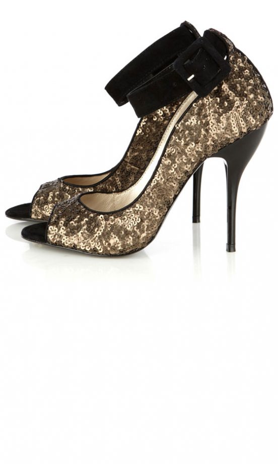 Karen Millen All Over Sequin Shoes, £155