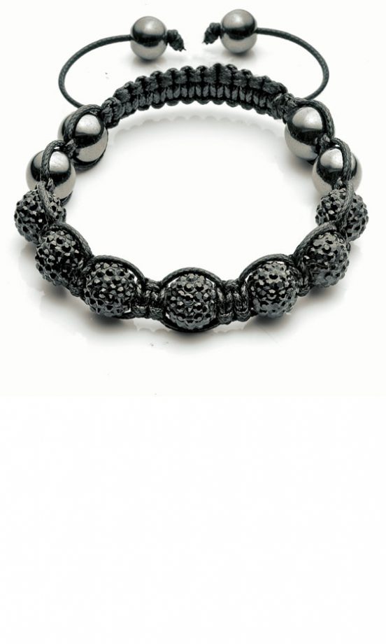 Argos Black Crystal Hematite Bracelet, £24.99