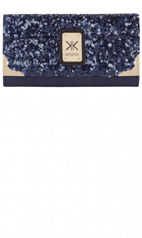 Dorothy Perkins Kardashian Blue Sequin Purse, £25