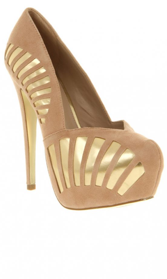 Office Metallic Detail Platform Heels, £70