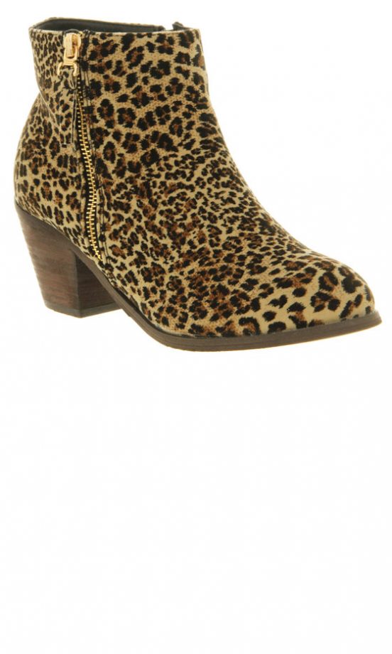 Office Leopard Boots, £65