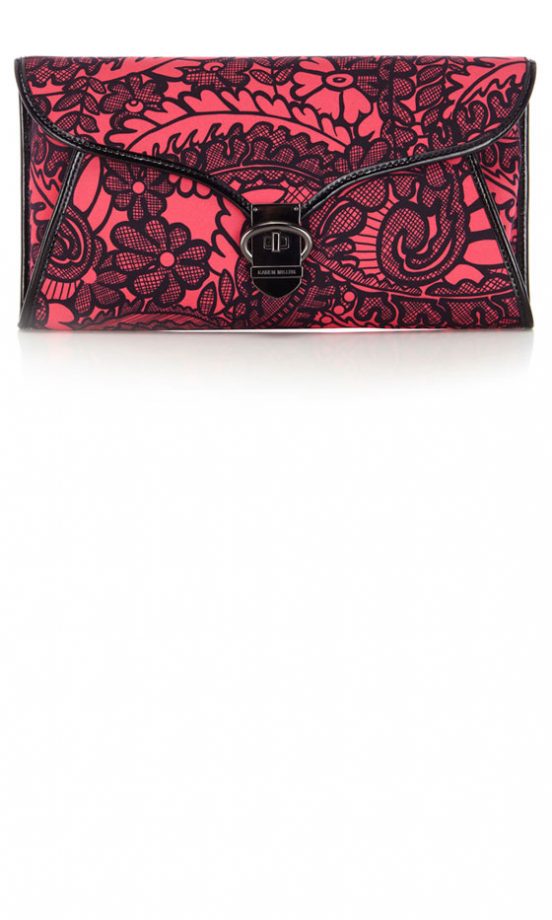 Karen Millen Lace Print Clutch Bag, £85