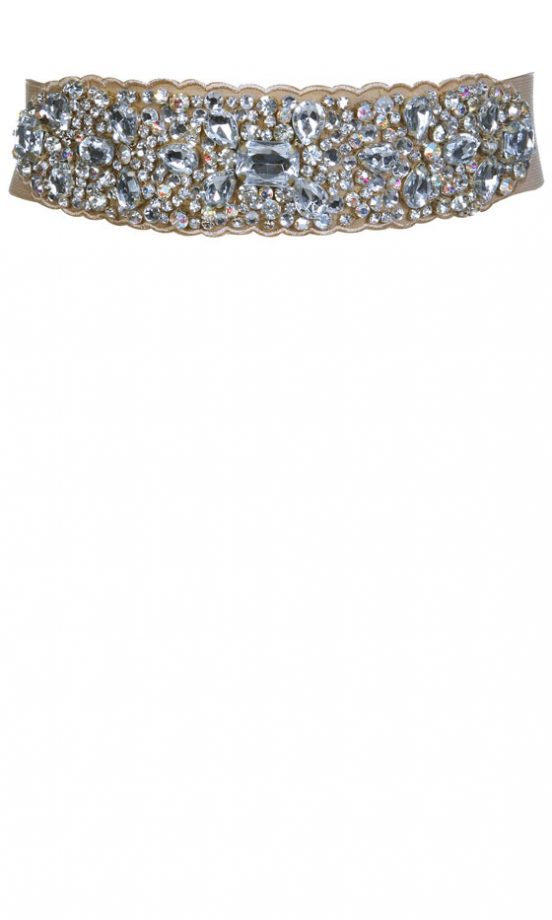 Miss Selfridge Nude Large Gem Belt, £28