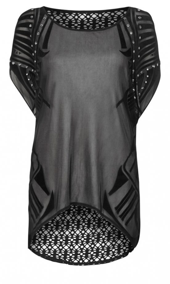 Primark Limited Edition Flocked Print Studded Blouse, £14