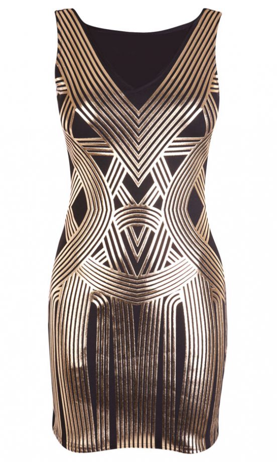 Fashion Union Art Deco Dress, £20