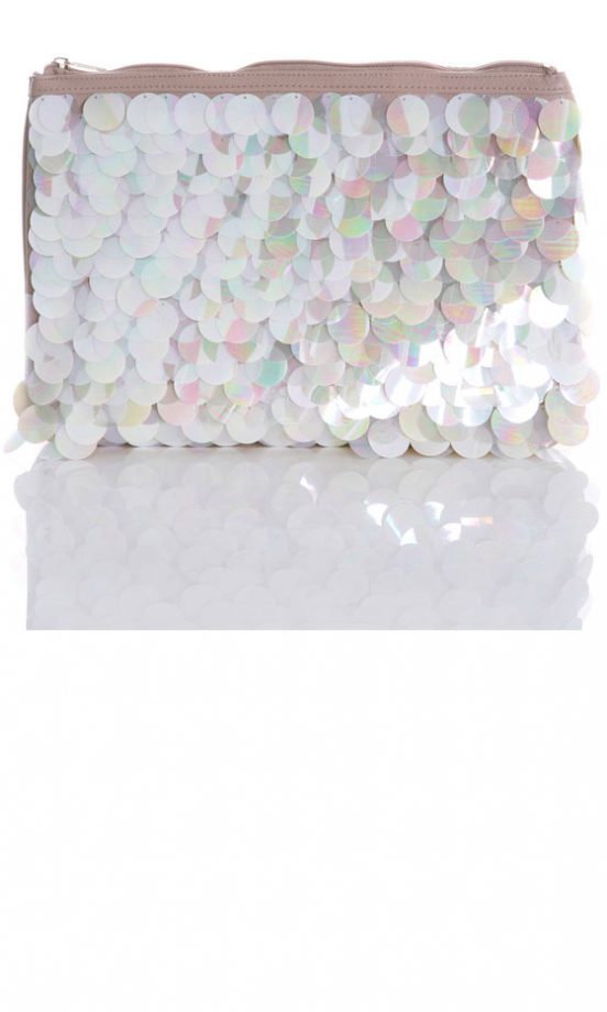 Miss Selfridge Sequin Disc Clutch Bag, £29