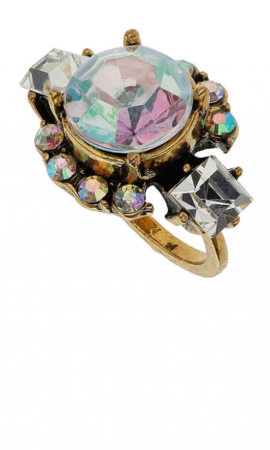 Miss Selfridge Multi Crystal Ring, £7.50