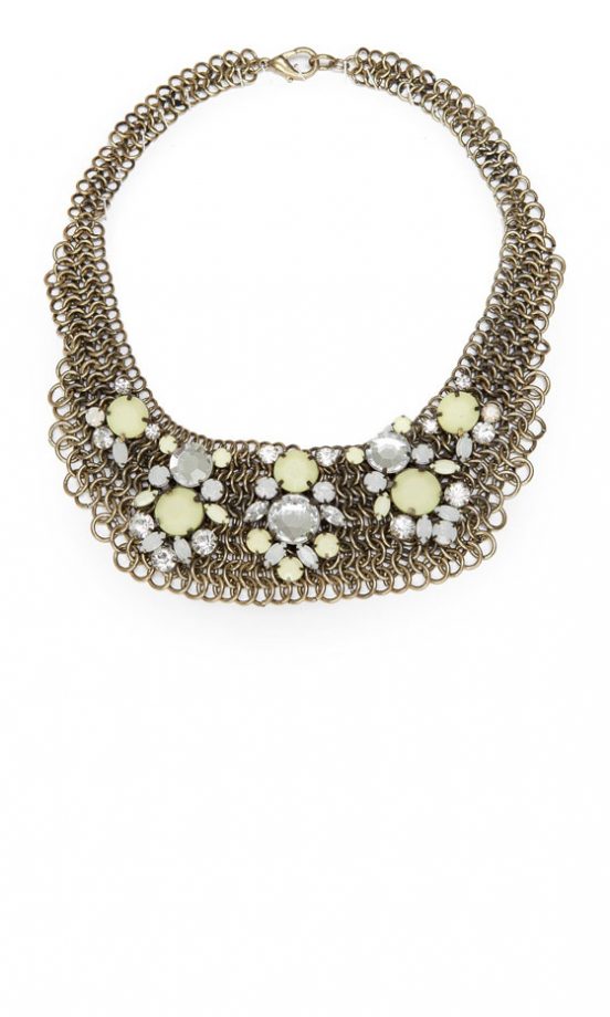 Mango Mesh Crystal Necklace, £59.99