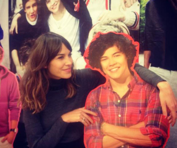 Alexa Chung tweeted a suspect snap of her cuddling One Direction's Harry Styles