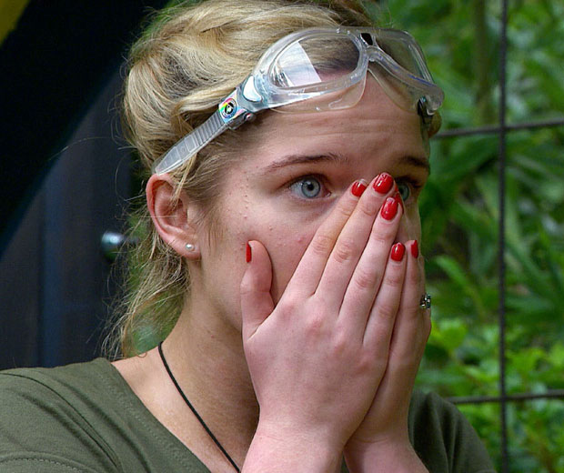 Helen Flanagan failed to complete last night's Rodent Run trial on I'm A Celebrity