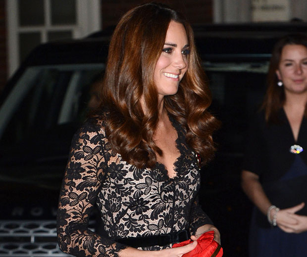 Kate Middleton dug out her trusty blace lace Alice Temperley dress for the St Andrews party