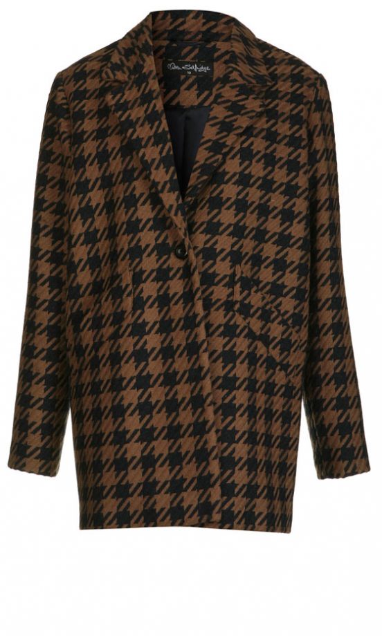 Miss Selfridge Dogtooth Coat, £80