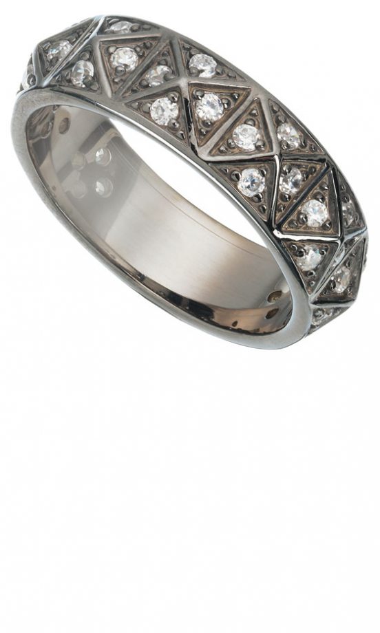 Argos Silver And White Rhodium Ring, £34.99