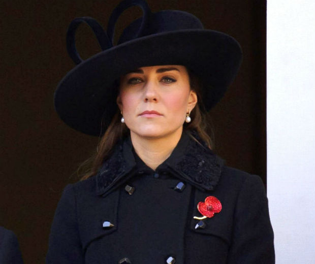 Kate Middleton at Remembrance Sunday service, 2012