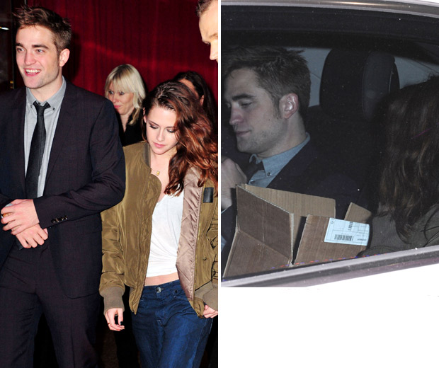 Kristen Stewart and Robert Pattinson looked relaxed as they left the cinema!