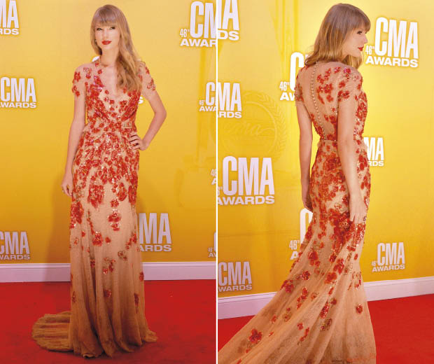 We love Taylor Swift's amazing Jenny Packham frock that she wore to the CMA's!