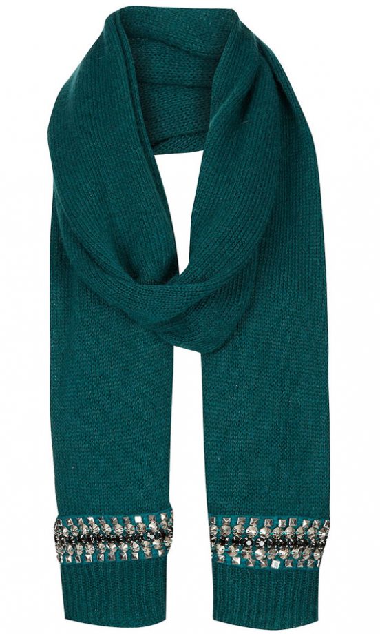 Topshop Teal Scarf, £28