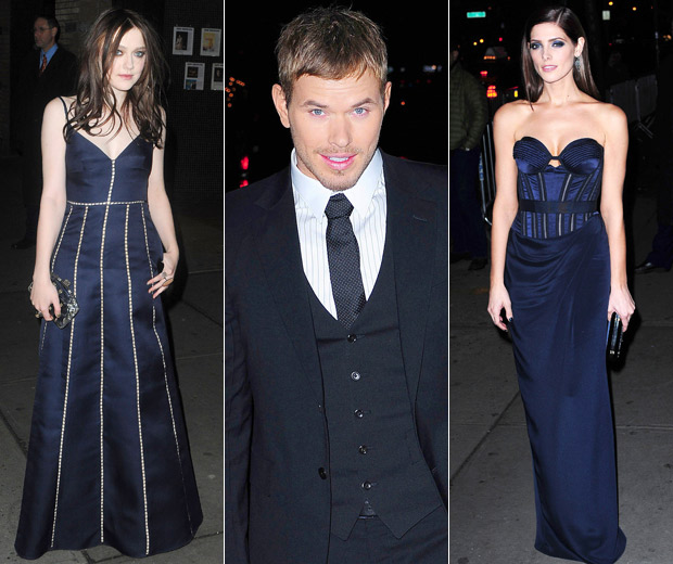 Ashley, Dakota and Kellan were out in NYC for the East Coast premiere last night!