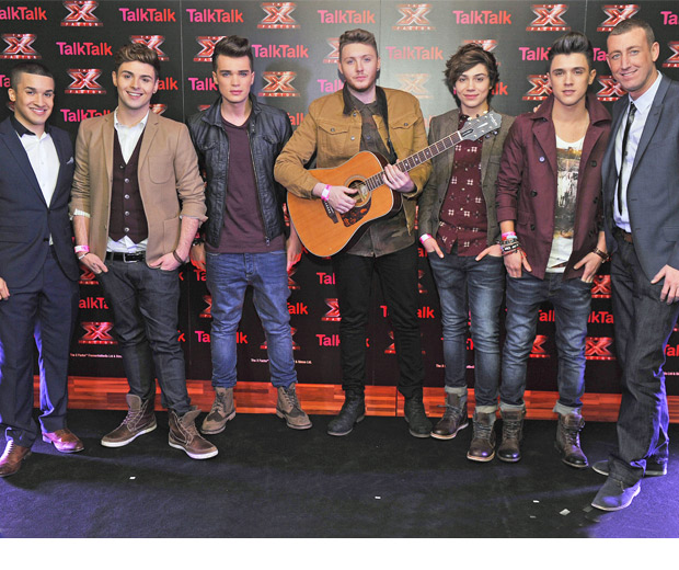 Jahmene Douglas, Union J, James Arthur, and Christopher Maloney, X Factor 2012