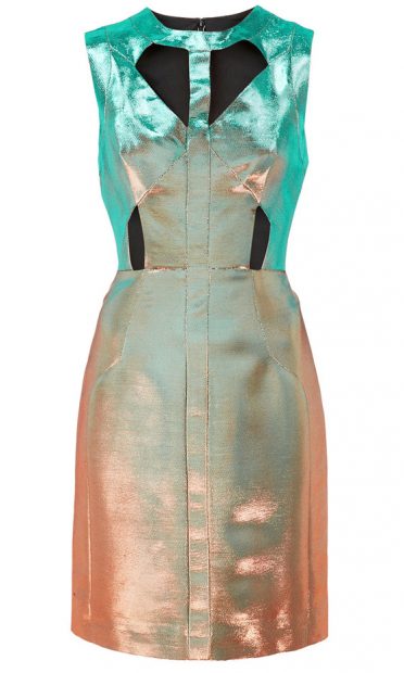Topshop Limited Edition Two Tone Cut Out Dress, £180