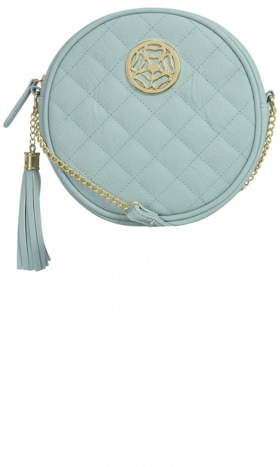 Dorothy Perkins Aqua Circular Quilt Crossbody Bag, £12