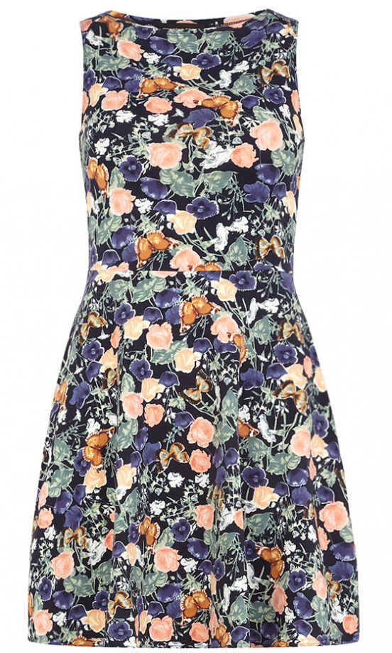 Dorothy Perkins Floral Envelope Sleeved Dress, £18