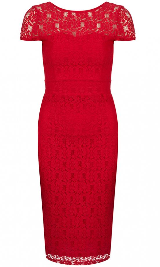 Dorothy Perkins Red Lace Dress, £30