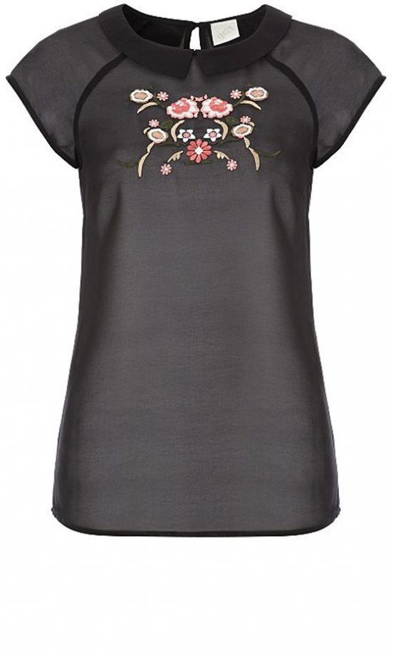 SS13 Fashion Trends: Florals - George At Asda Embroidered Top, £12