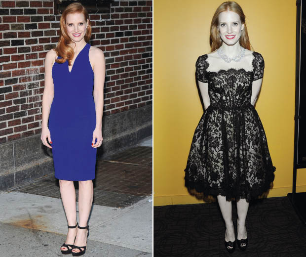 Jessica Chastain steps out in two gorgeous frocks – we can’t decide which one we love more!