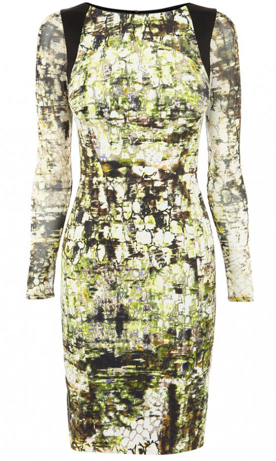 Karen Millen Croc Print Dress, £160