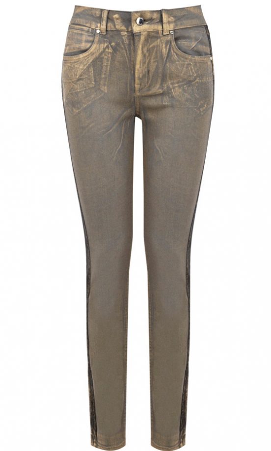 SS13 Fashion Trends: Metallics - Karen Millen Side Stripe Jeans, £99
