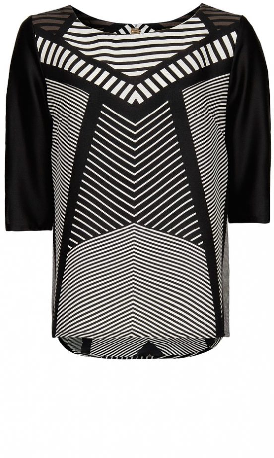 Mango Monochrome Blouse, £29.99
