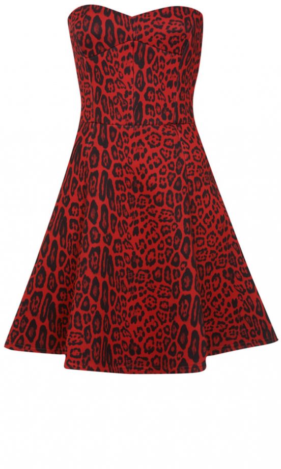 Miss Selfridge Animal Print Skater Dress, £59