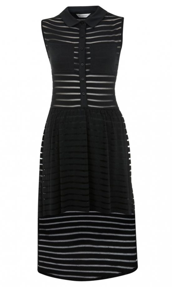 SS13 Fashion Trends: Stripes - Miss Selfridge Black Shirt Dress, £36