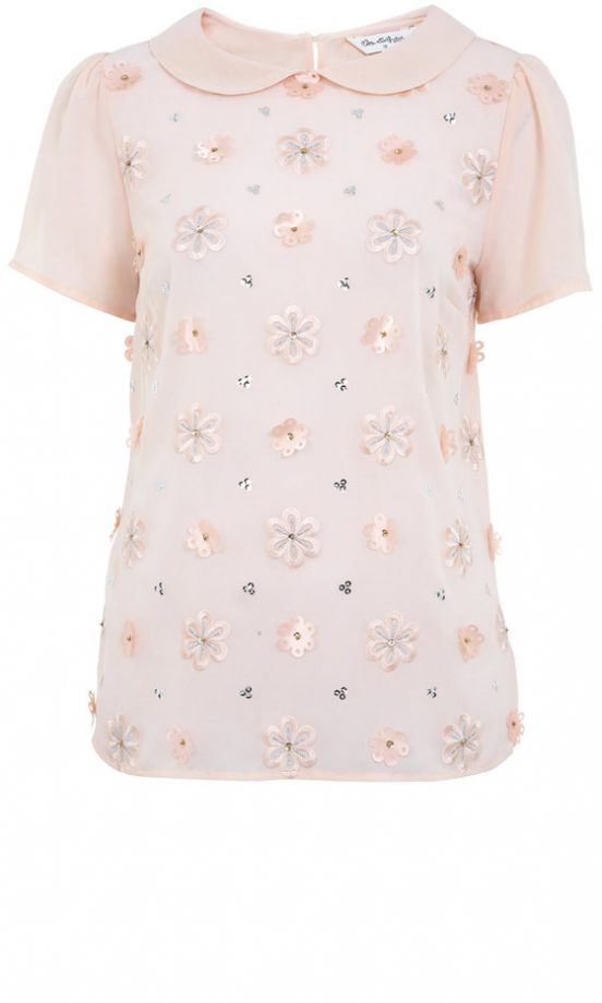 Miss Selfridge Floral Applique Top, £37