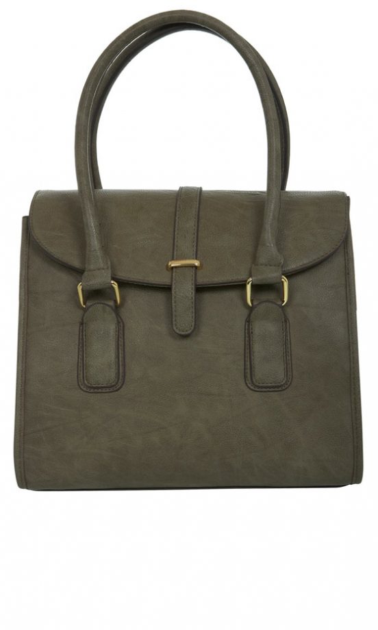 Miss Selfridge Khaki Boxy Day Bag, £39