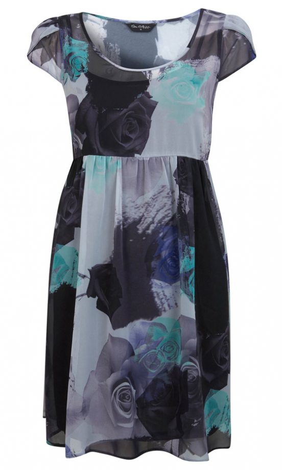 Miss Selfridge Romantic Rose Printed Dress, £39