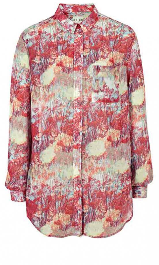 SS13 Fashion Trends: Florals - Reiss Abstract Floral Print Shirt, £95